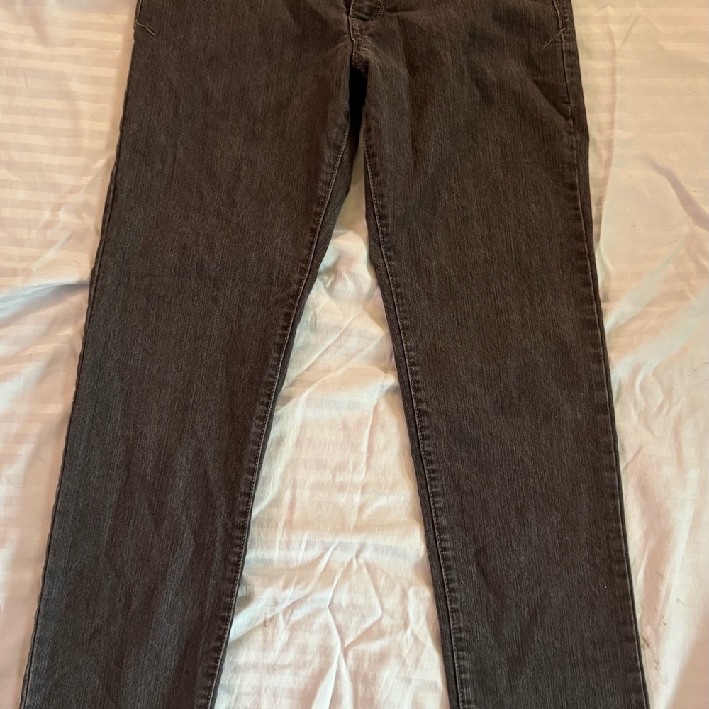 Riders by Lee Premium Black Straight Jeans Classic Style Size 8